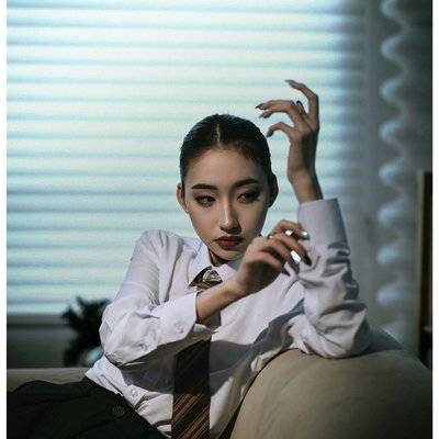 黑白模特