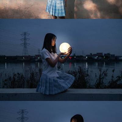 夜景模特