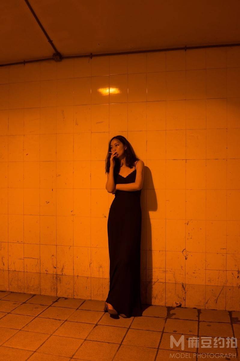 夜景模特