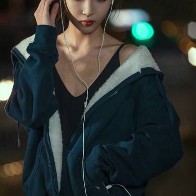 夜景模特