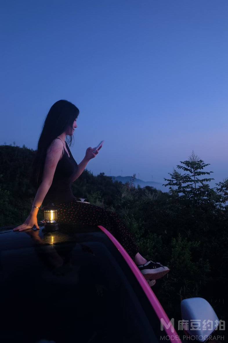 夜景模特