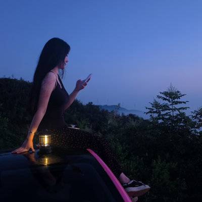 夜景模特
