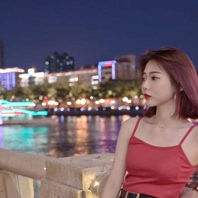 夜景模特