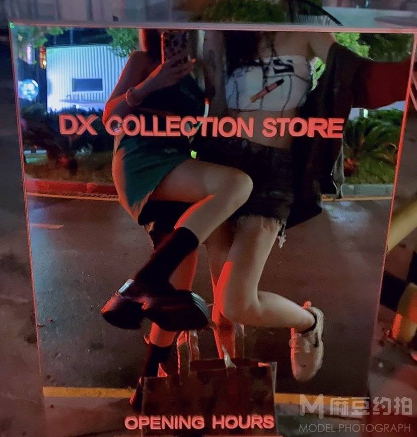 夜景模特