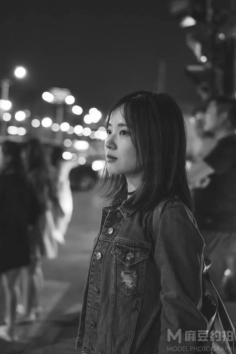 夜景模特