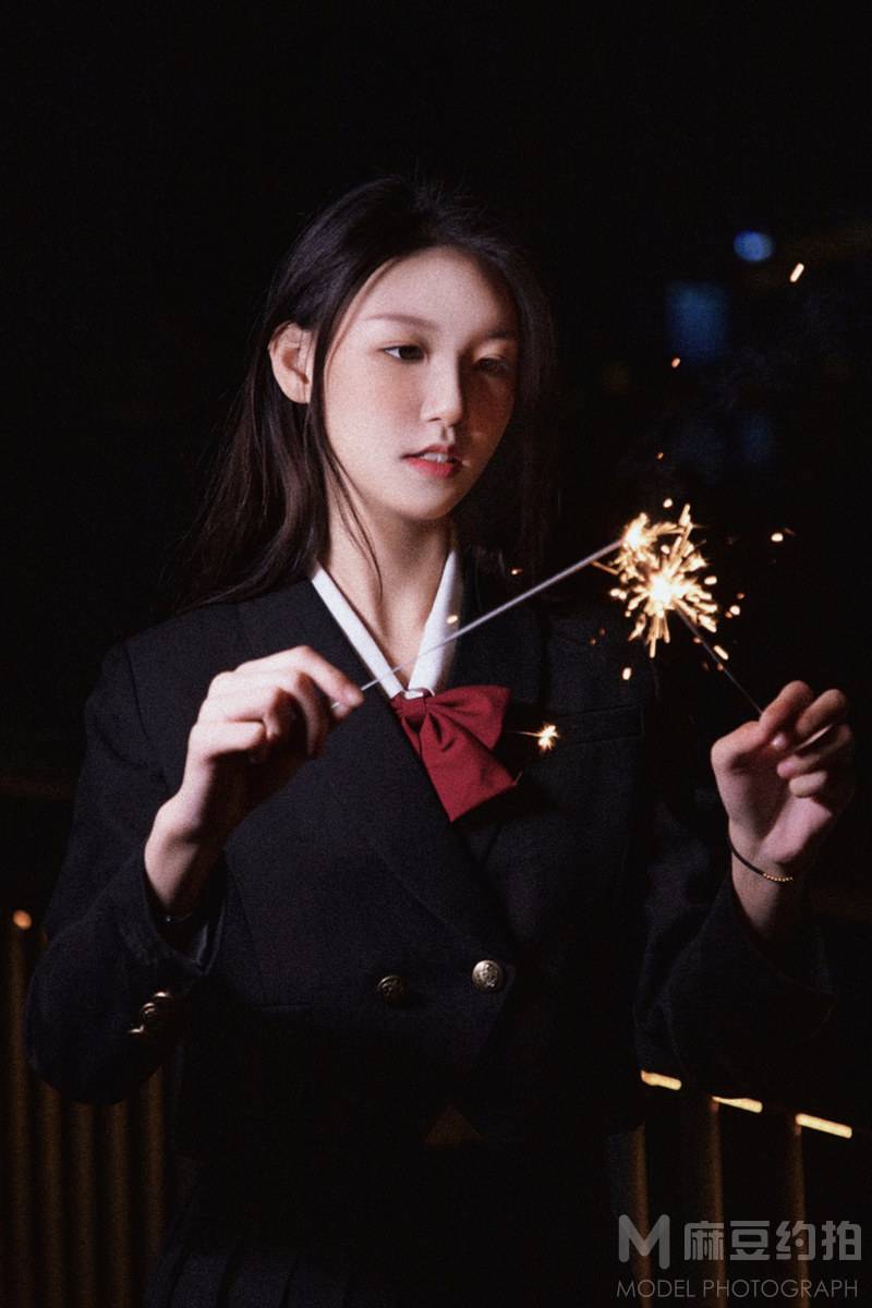 夜景模特