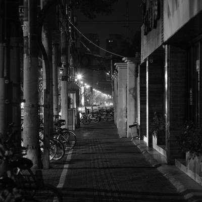 夜景模特