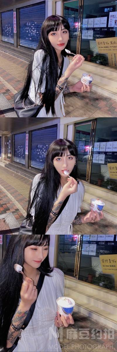 夜景模特