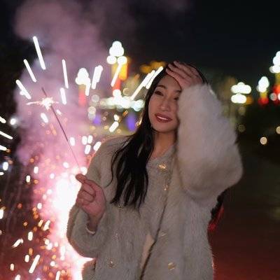 夜景模特