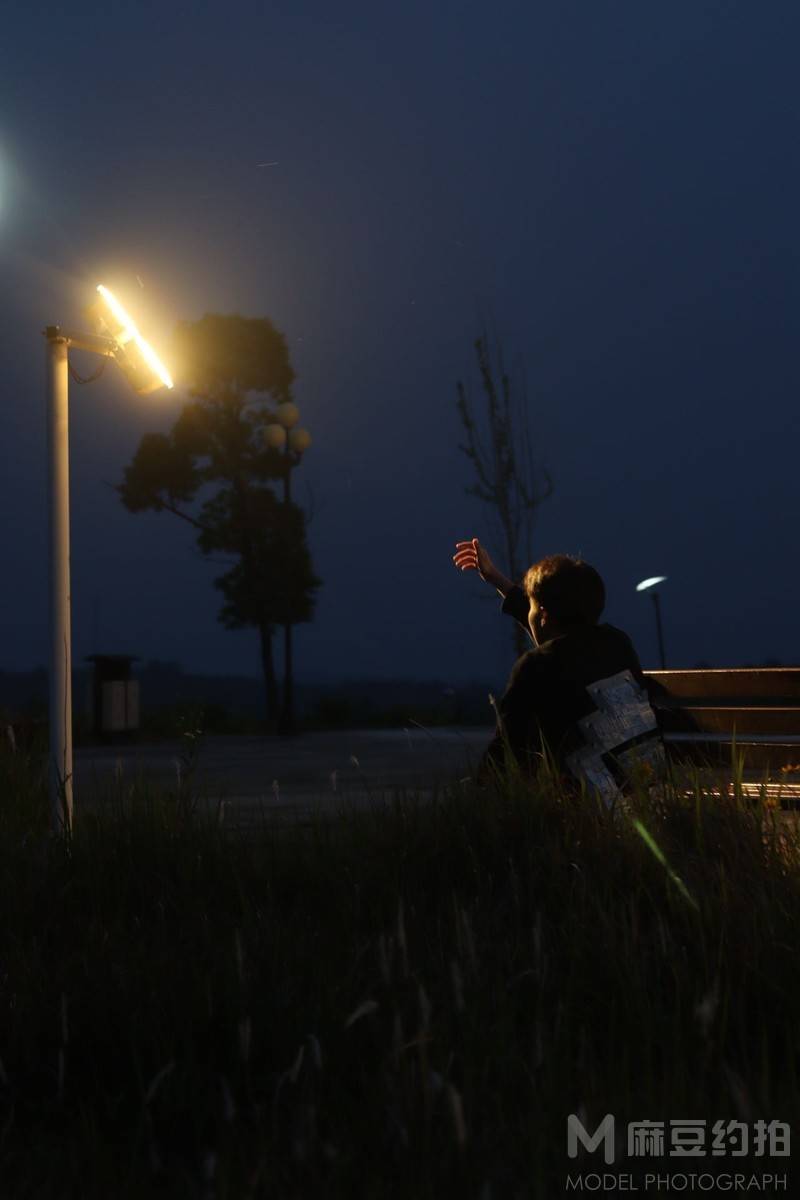 夜景模特
