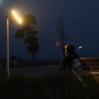 夜景模特