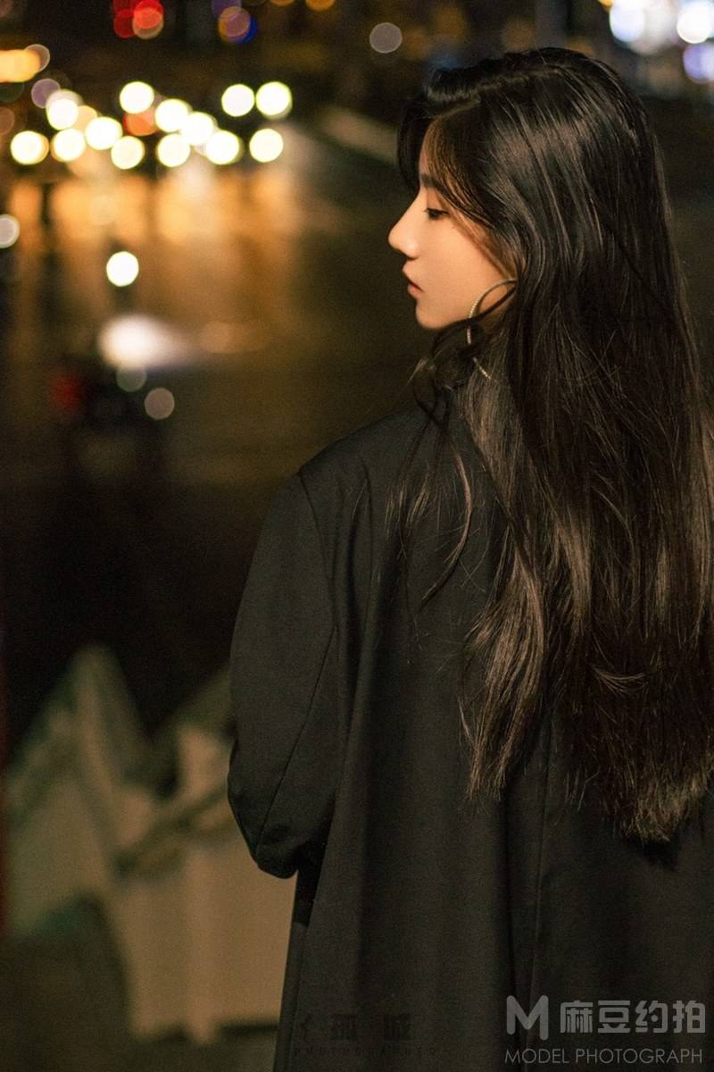 夜景模特