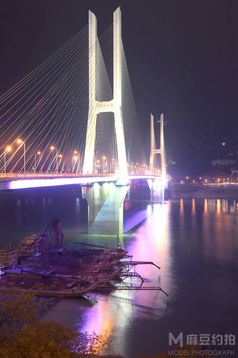 夜景模特