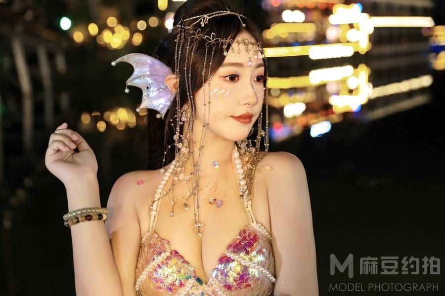 夜景模特