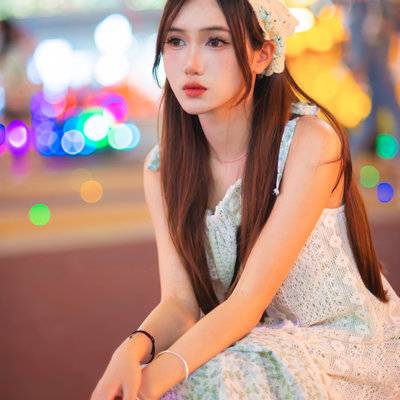 夜景模特