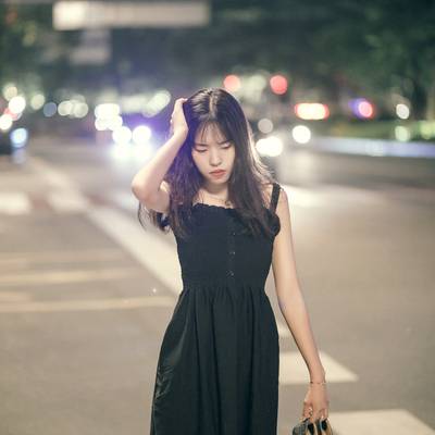 夜景模特
