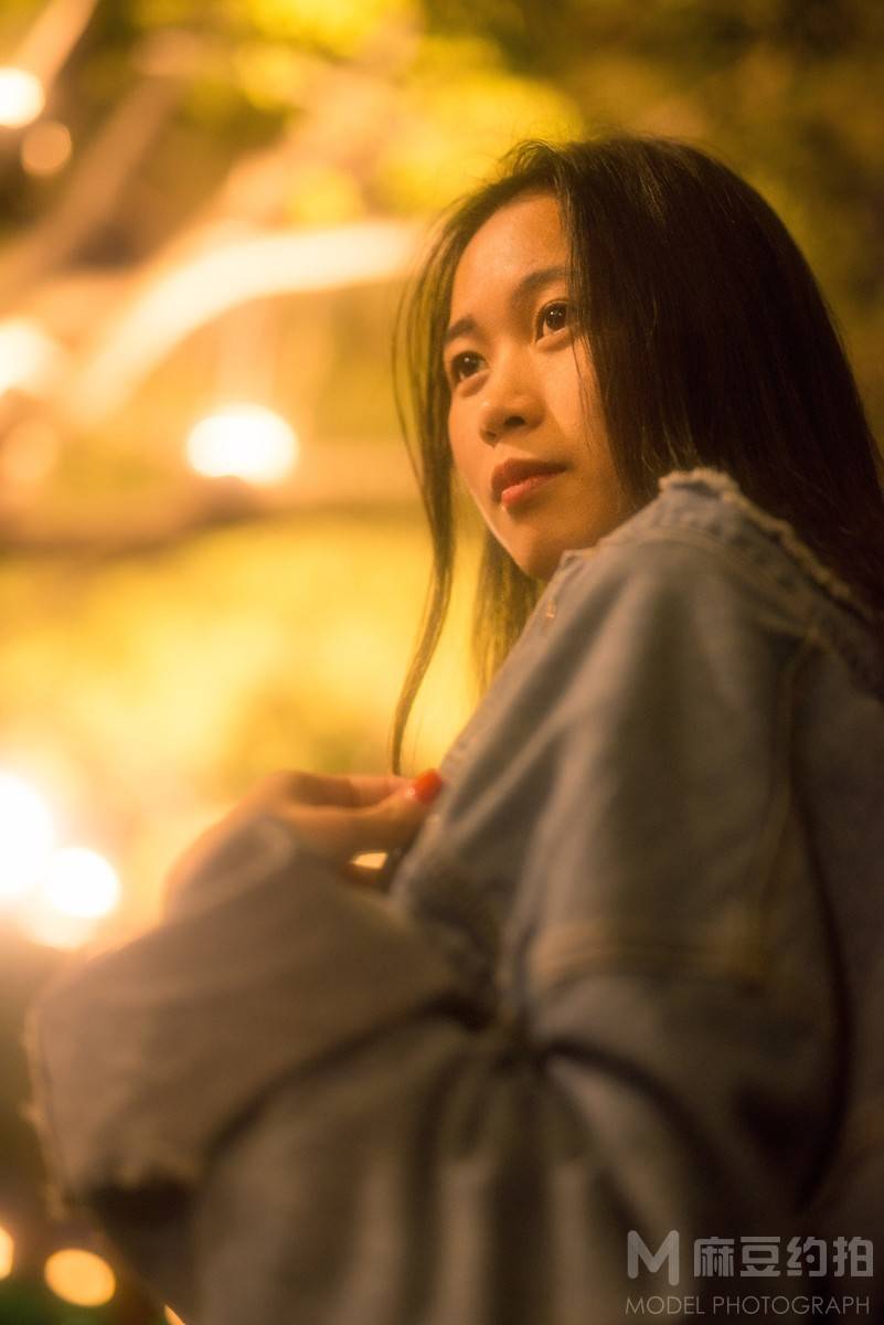 夜景模特