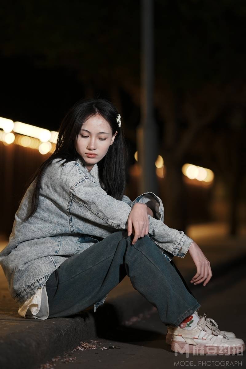 夜景模特