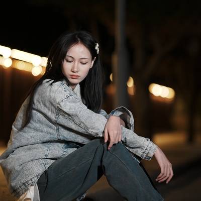 夜景模特