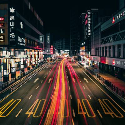 夜景模特
