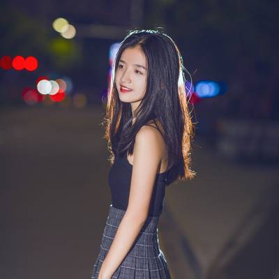夜景模特