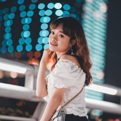 夜景模特