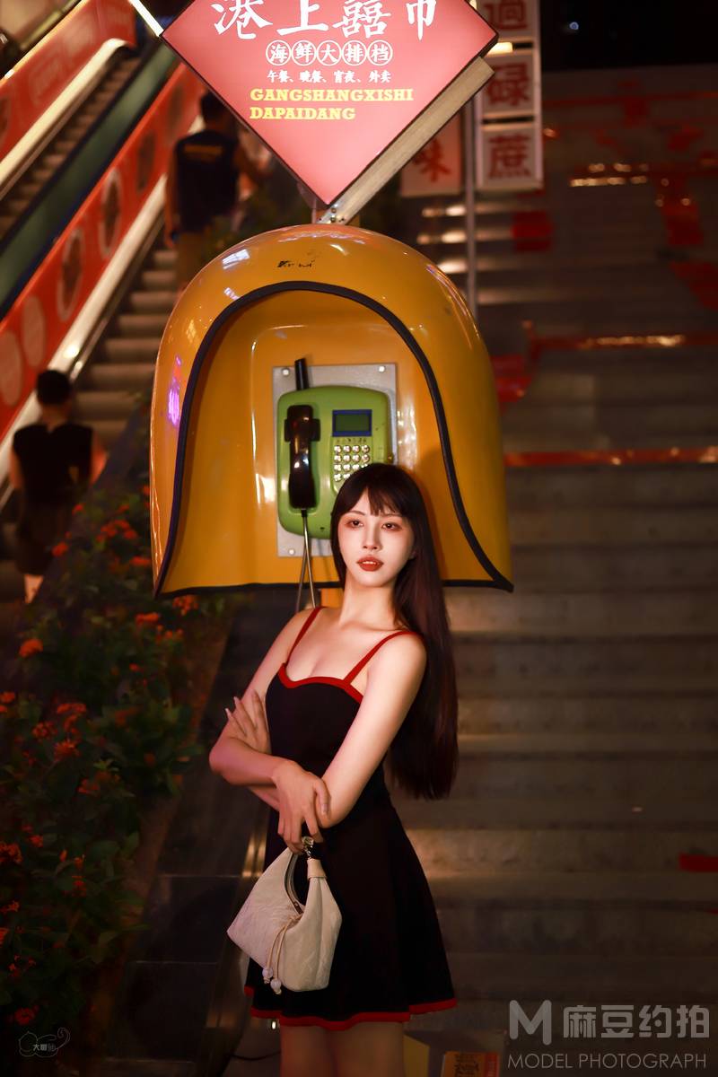 夜景模特