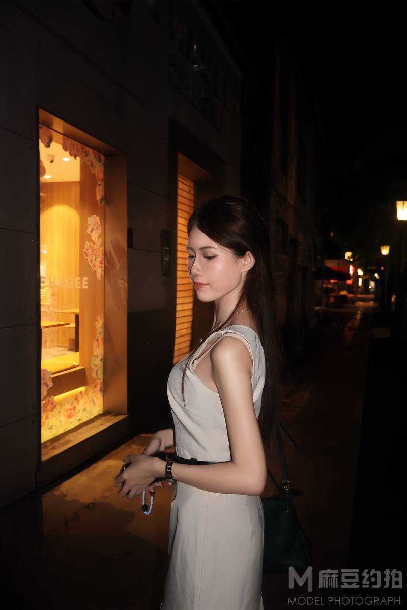 夜景模特
