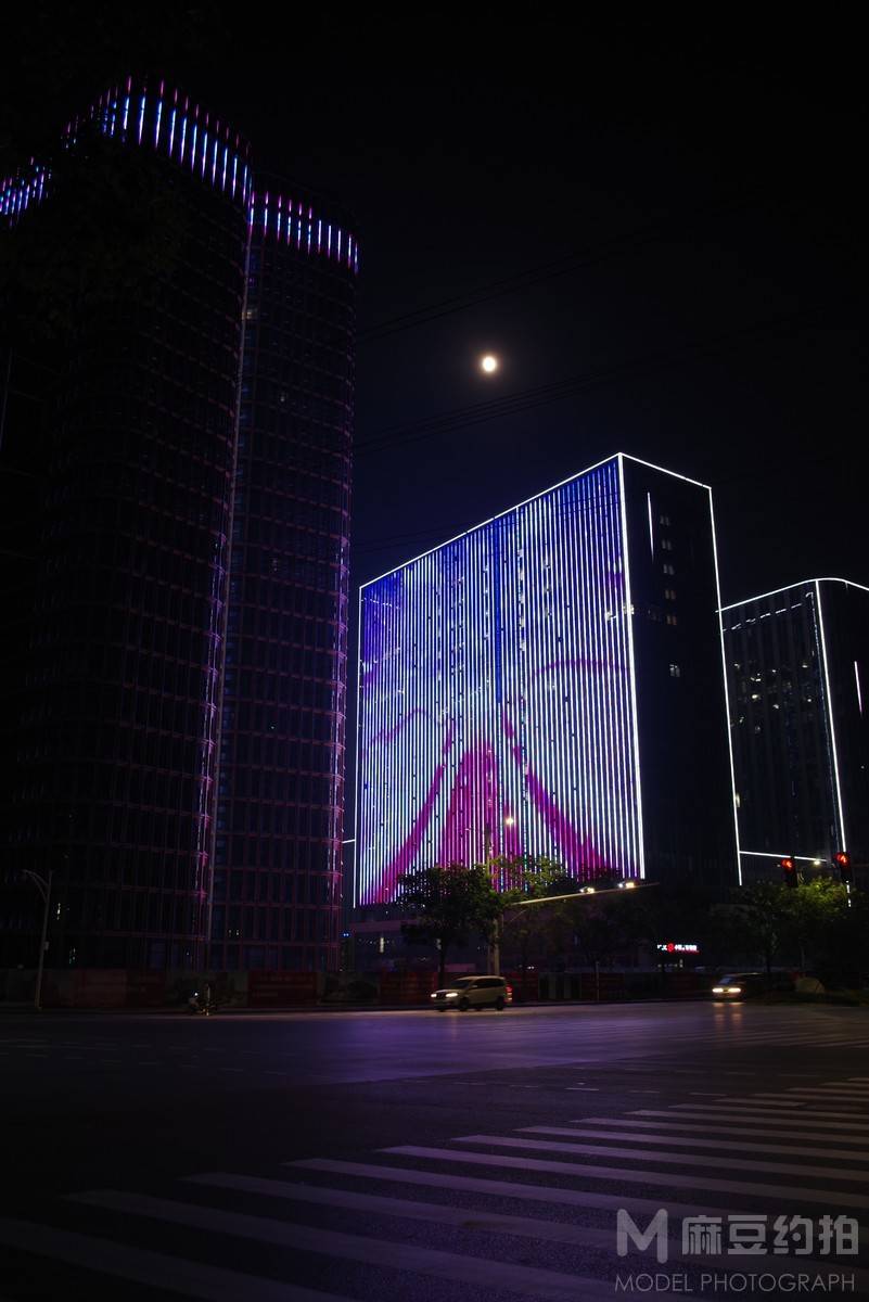 夜景模特