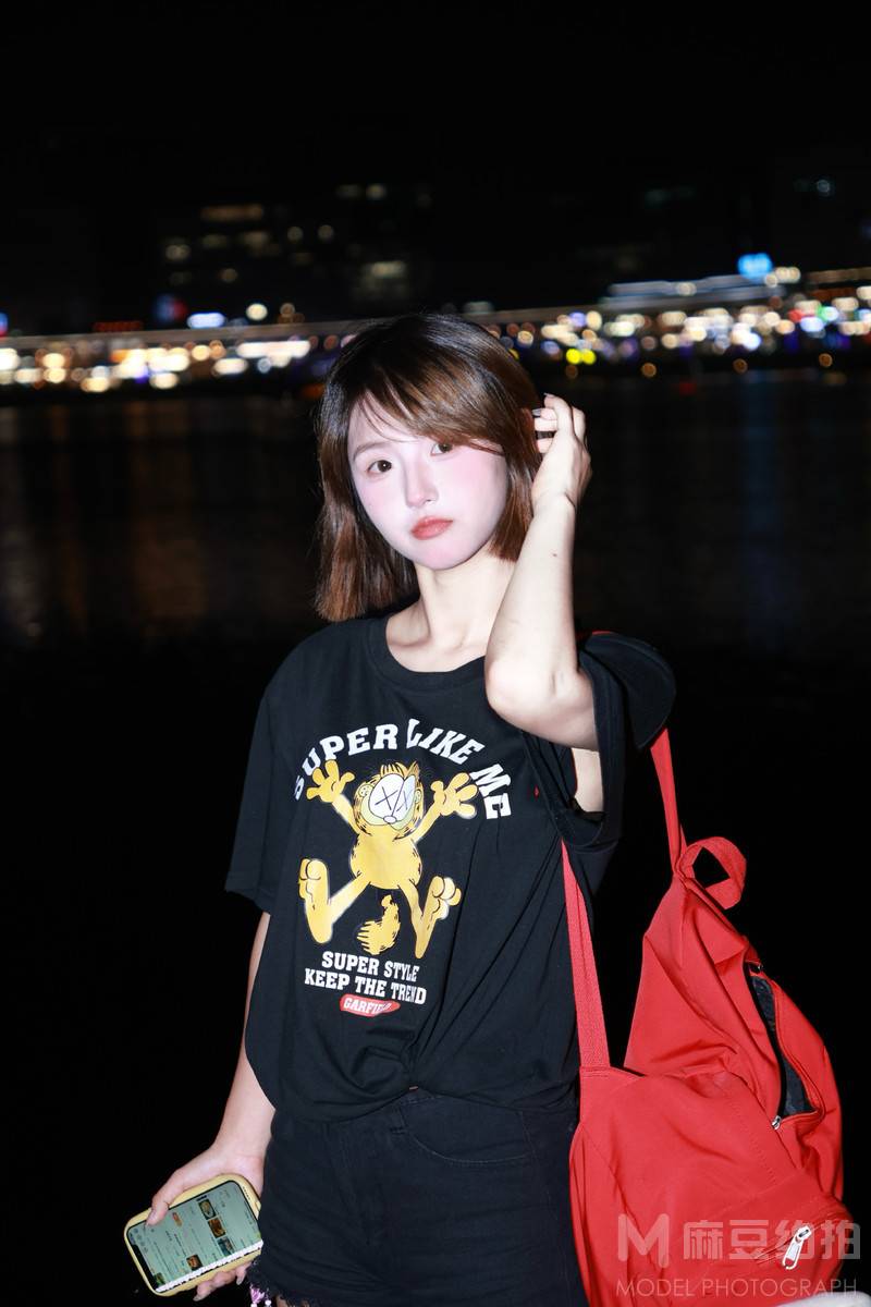 夜景模特