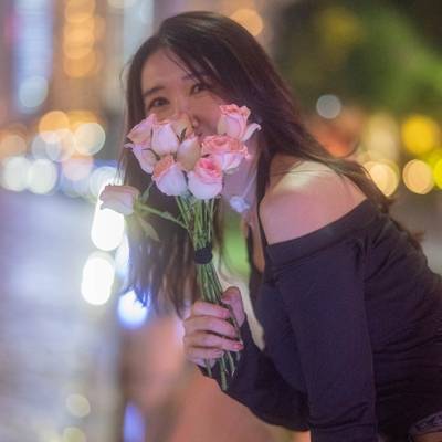 夜景模特