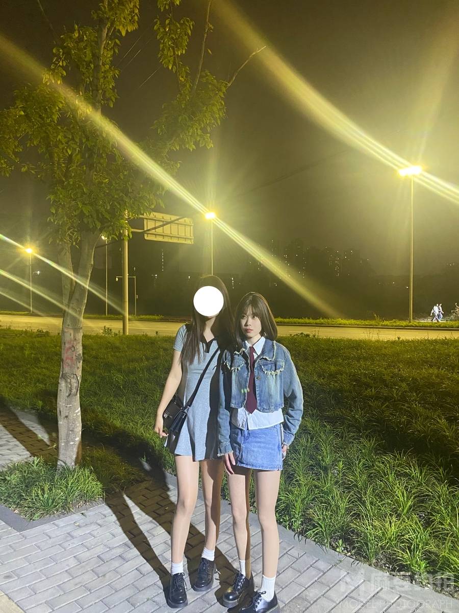 夜景模特