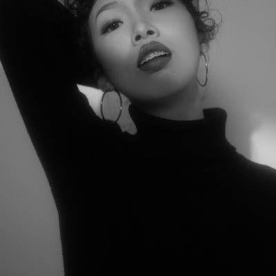 黑白模特