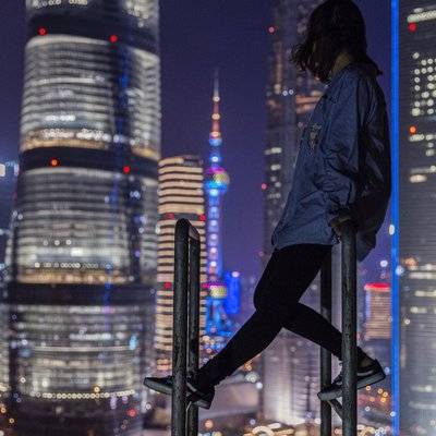 夜景模特