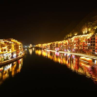 夜景模特