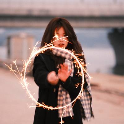 夜景模特