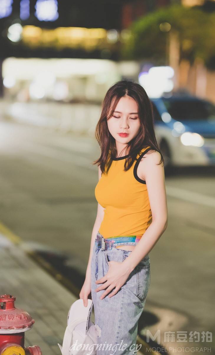 夜景模特