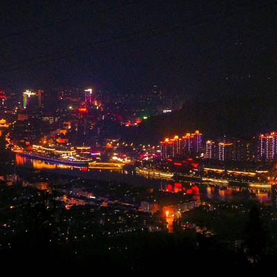 夜景模特