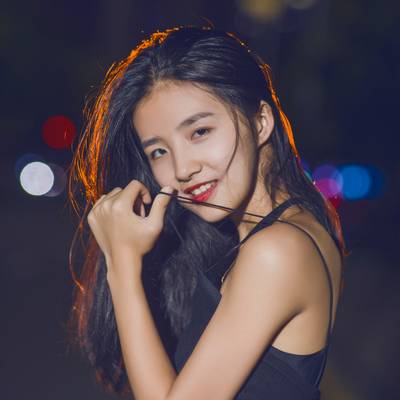 夜景模特