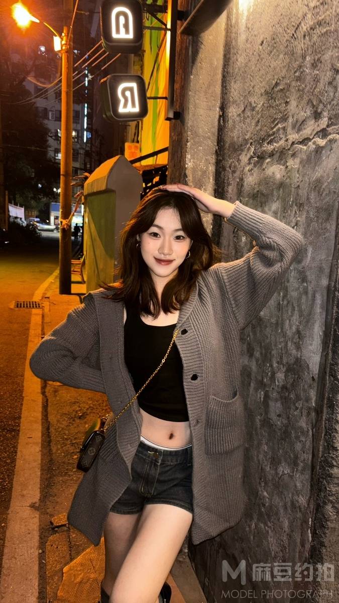 夜景模特