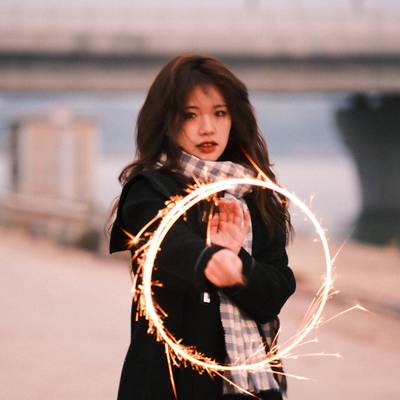 夜景模特