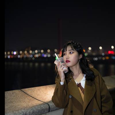 夜景模特