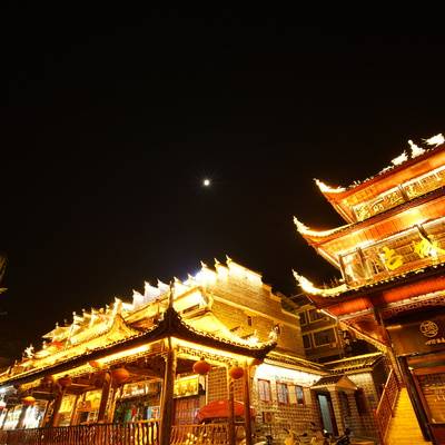 夜景模特