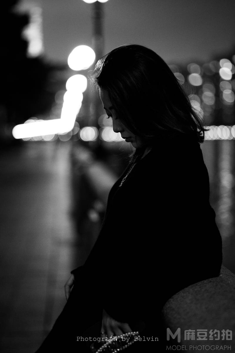 夜景模特