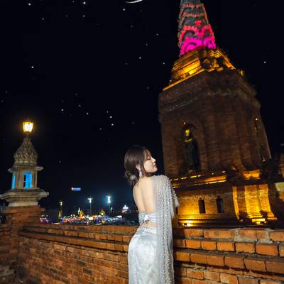 夜景模特