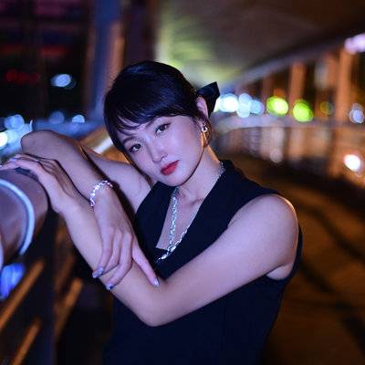 夜景模特