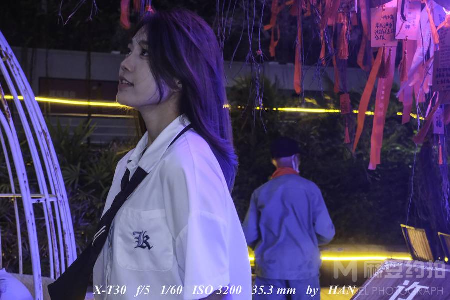 夜景模特