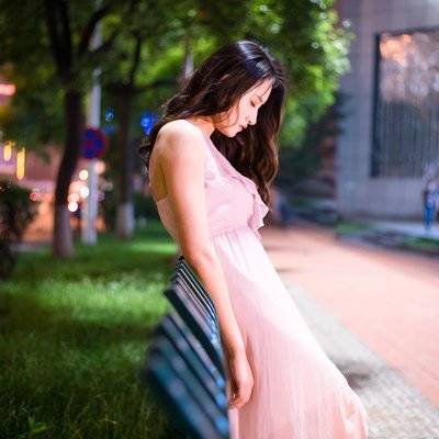 夜景模特