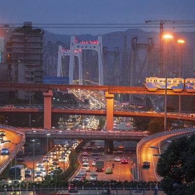 夜景模特