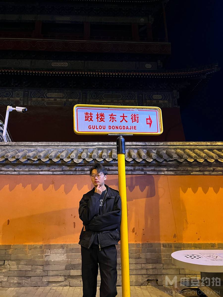 夜景模特